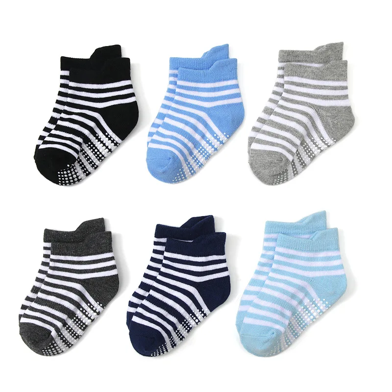 Unisex Baby Socks Non Slip - عبوة من 6 جوارب أطفال للأرضيات