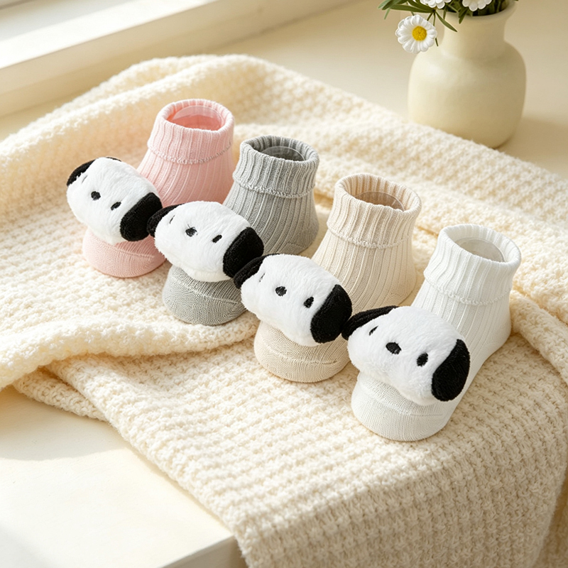 Unisex Baby Socks Non Slip - زوج واحد من جوارب الأطفال الكرتونية