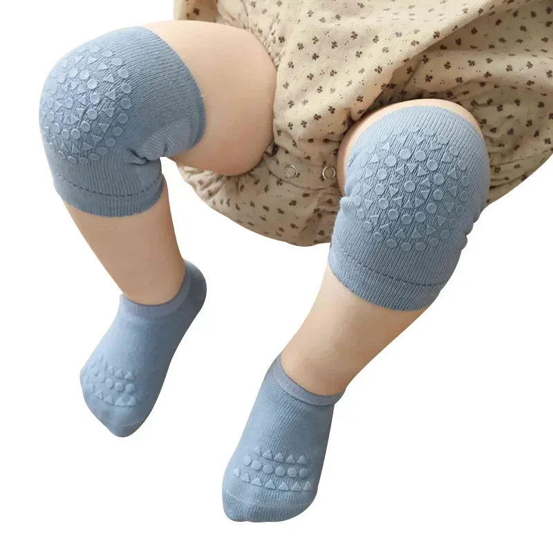 Unisex Baby Socks Non Slip - طقم جوارب وواقيات ركبة للأطفال، جوارب
