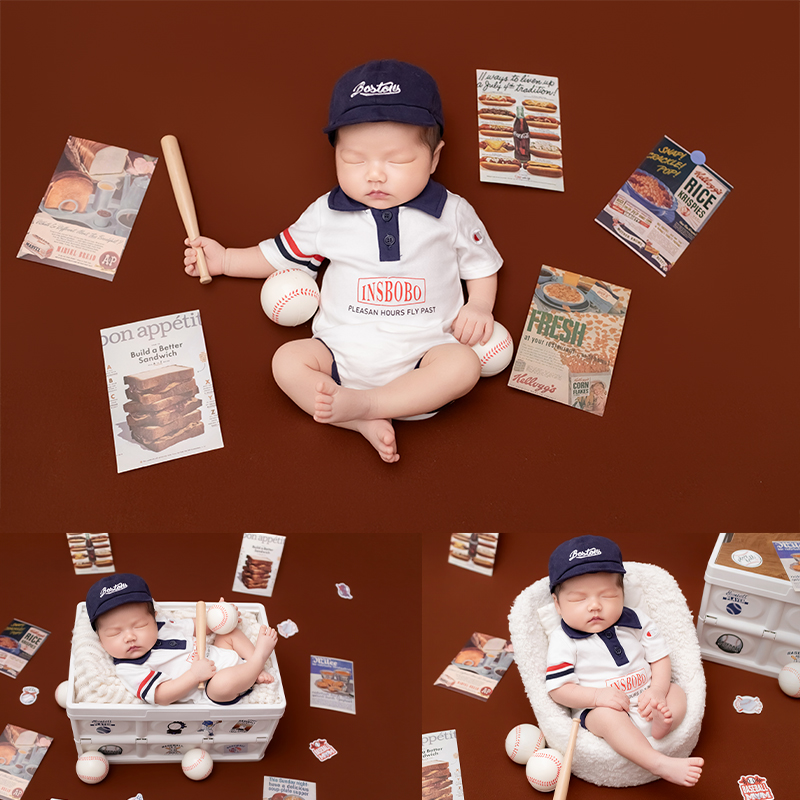 Infant Photography Props Outfit - زي تصوير للمواليد الجدد بتصميم رياضة