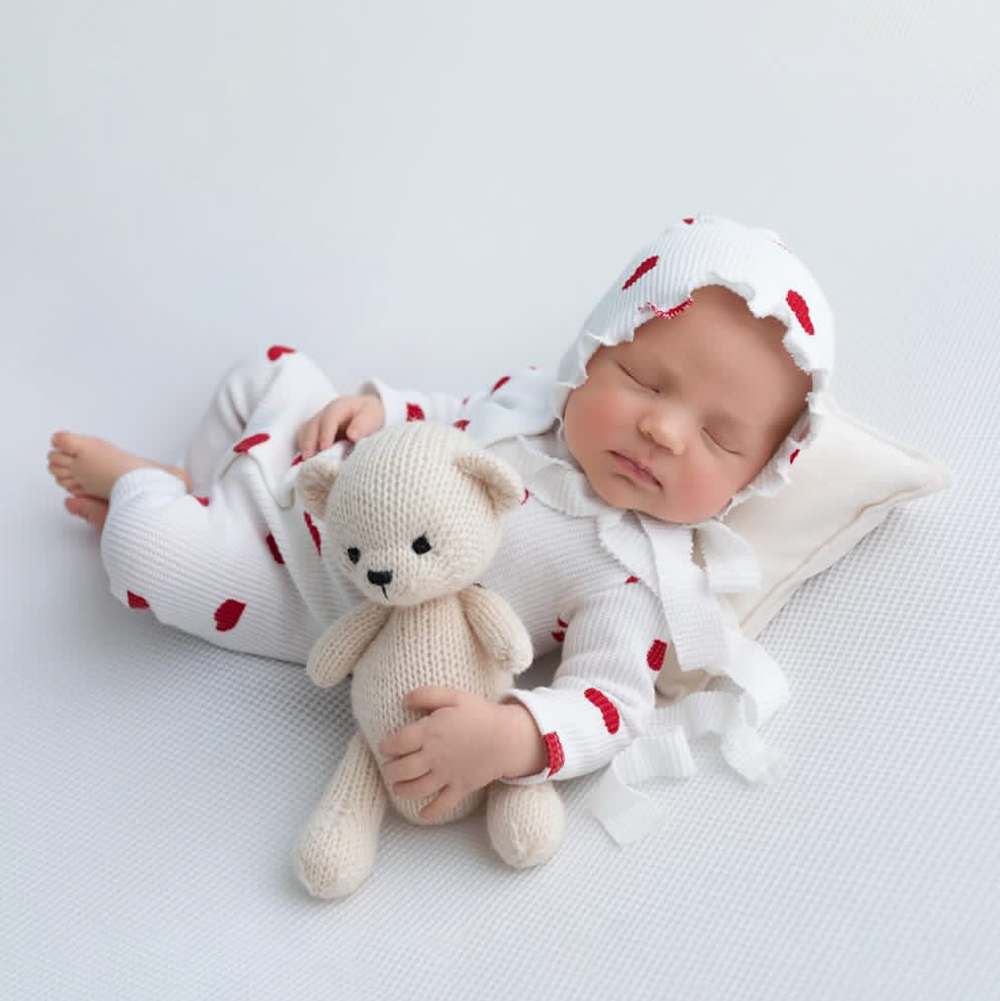 القلب موضوع الوليد التصوير الد - مراجعة Infant Photography Props Outfit وسعره