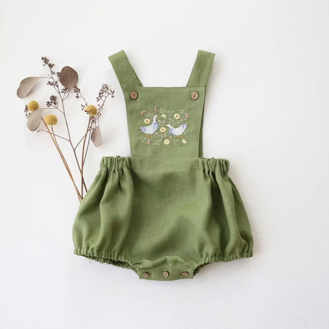 ملابس أطفال صيفية جديدة 2026 ب - مراجعة Baby Summer Linen Sleeveless Jumpsuit وسعره