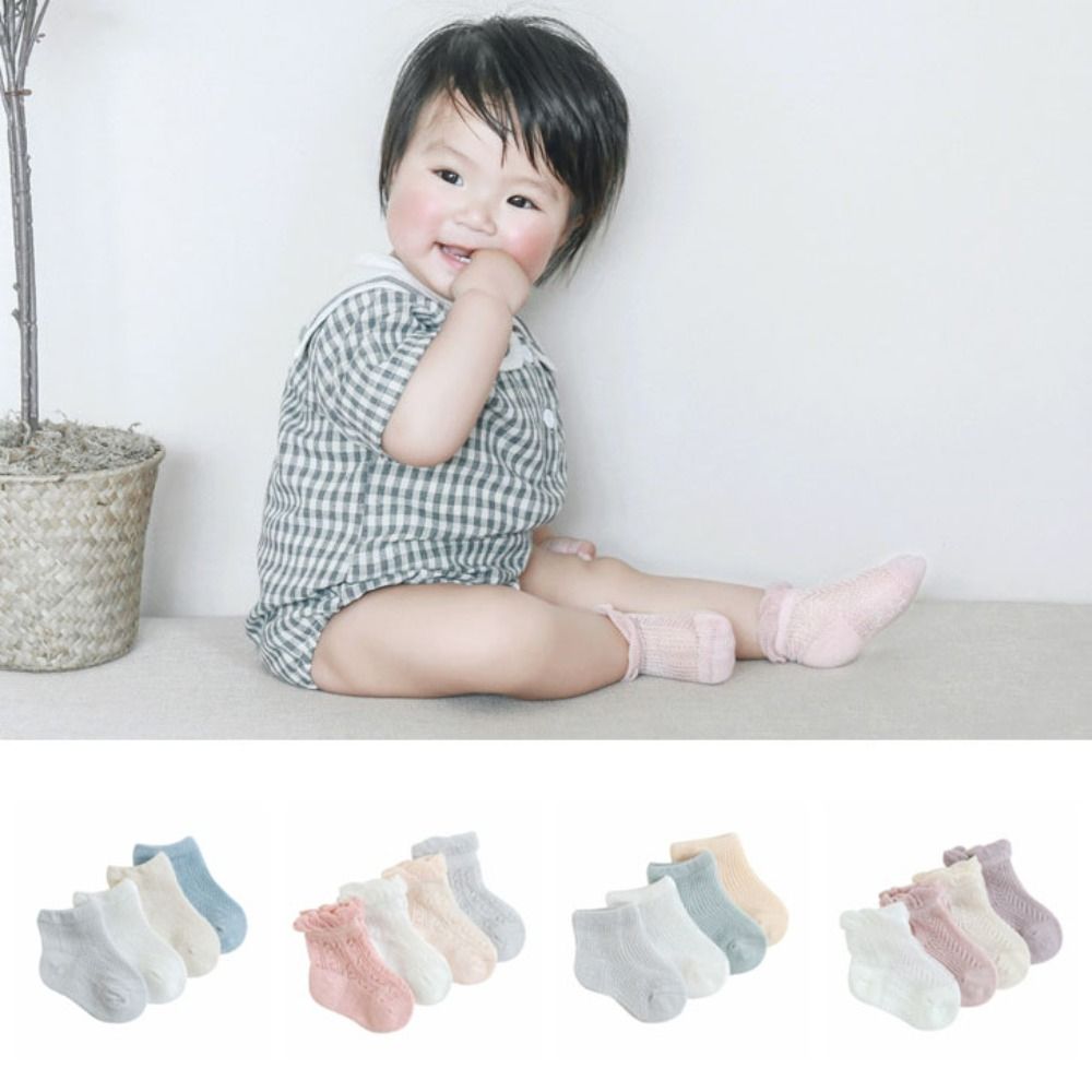 4 أزواج من الجوارب القطنية الل - مراجعة Unisex Baby Socks Non Slip وسعره