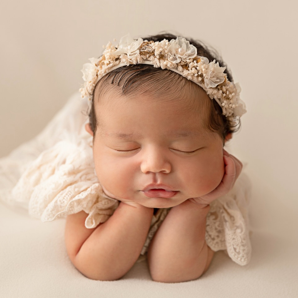 ملابس تصوير احترافية للمواليد  - مراجعة Newborn Baby Girl Romper Floral وسعره