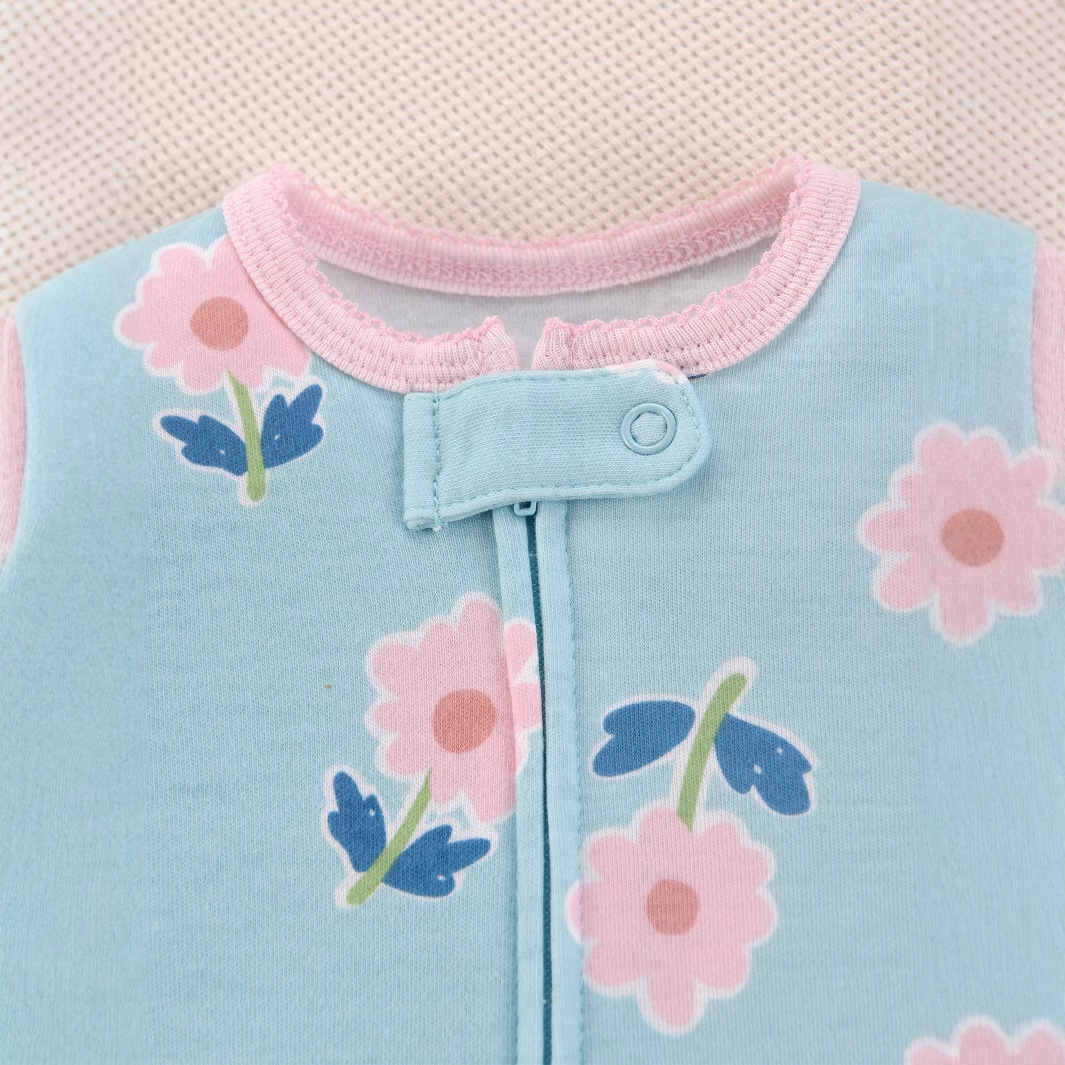 أفرول أطفال حديثي الولادة من ا - مراجعة Cotton Baby Onesies Zipper وسعره