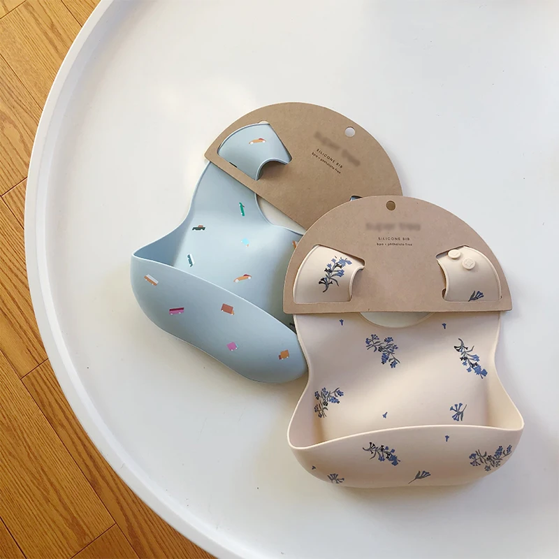 المرايل الطفل Ins نمط طباعة مق - مراجعة Waterproof Baby Bibs Silicone وسعره