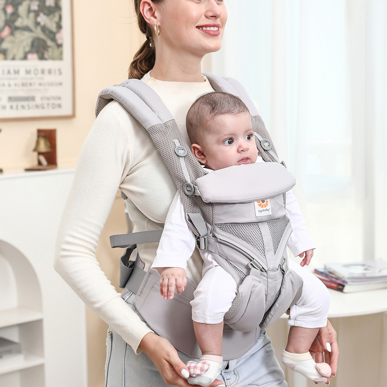 حمالة أطفال متعددة الوظائف مري - مراجعة Ergonomic Baby Carrier Newborn To Toddler وسعره