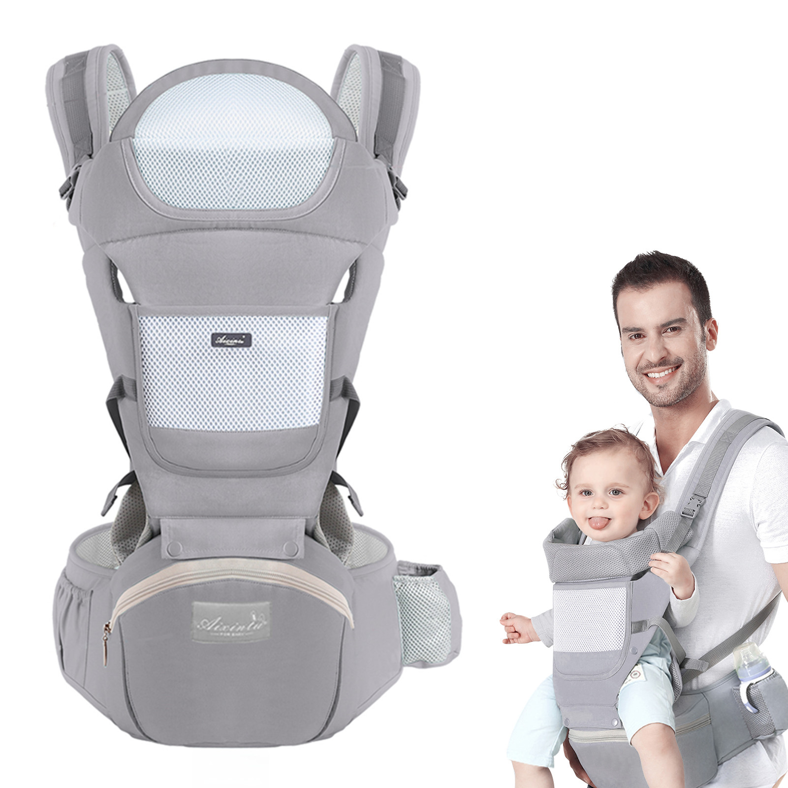 حاملة أطفال مريحة للرضع متعددة - مراجعة Ergonomic Baby Carrier Newborn To Toddler وسعره