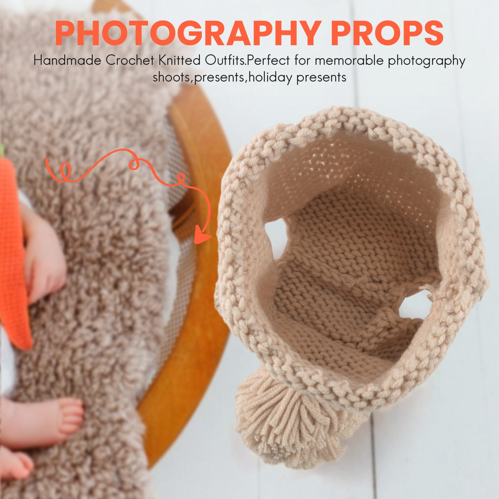 ABJA-مستلزمات تصوير الأطفال حد - مراجعة Infant Photography Props Outfit وسعره