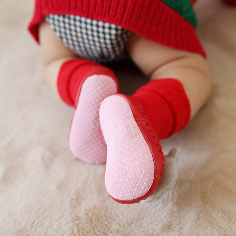 زوج واحد من جوارب عيد الميلاد  - مراجعة Unisex Baby Socks Non Slip وسعره