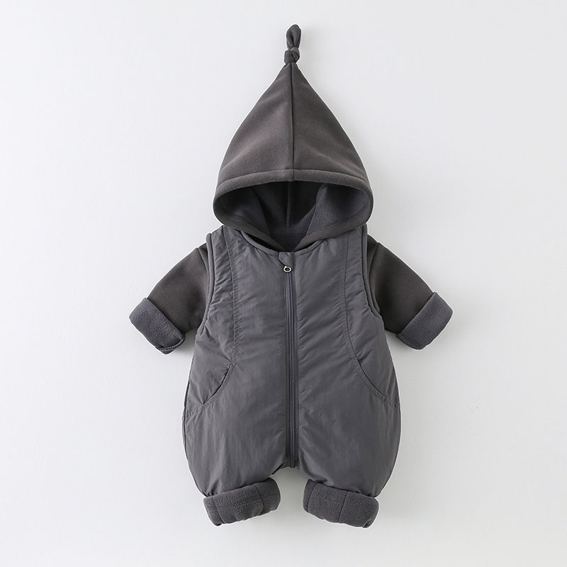 الشتاء سميكة القطن الطفل رومبي - مراجعة Cotton Baby Onesies Zipper وسعره