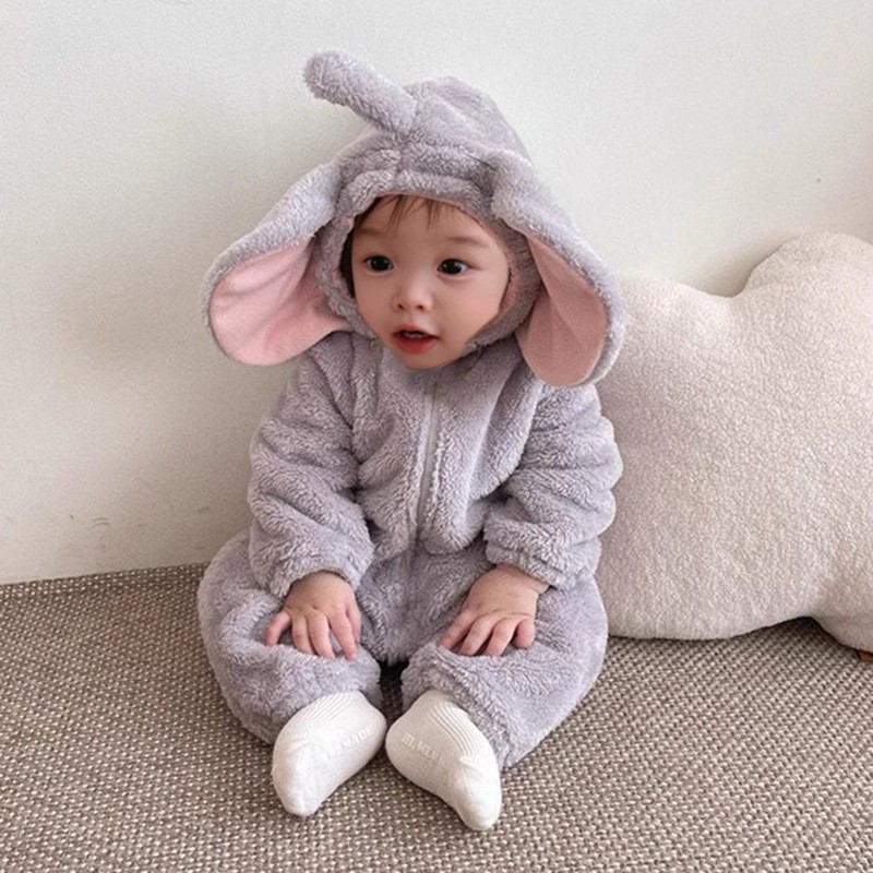 بدلة الفيل اللطيفة لعام 2026،  - مراجعة Cotton Baby Onesies Zipper وسعره