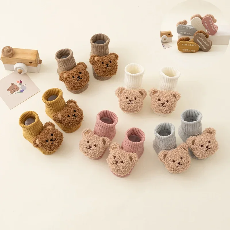 جورب فروي سميك دافئ أول مشاية  - مراجعة Unisex Baby Socks Non Slip وسعره