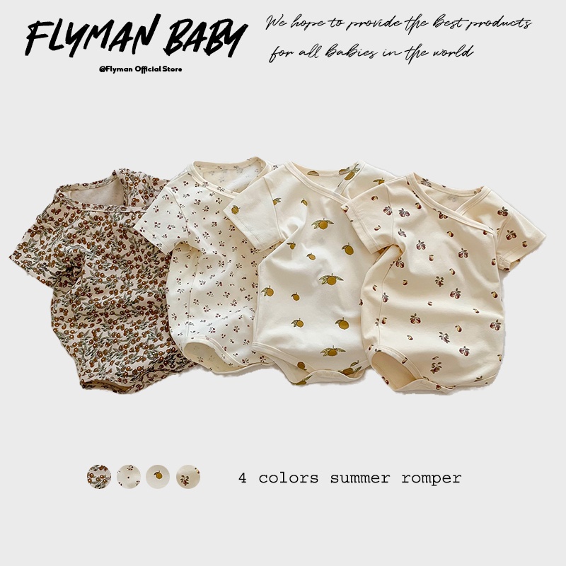 الوليد بنات بنين طفل رومبير ال - مراجعة Newborn Baby Girl Romper Floral وسعره