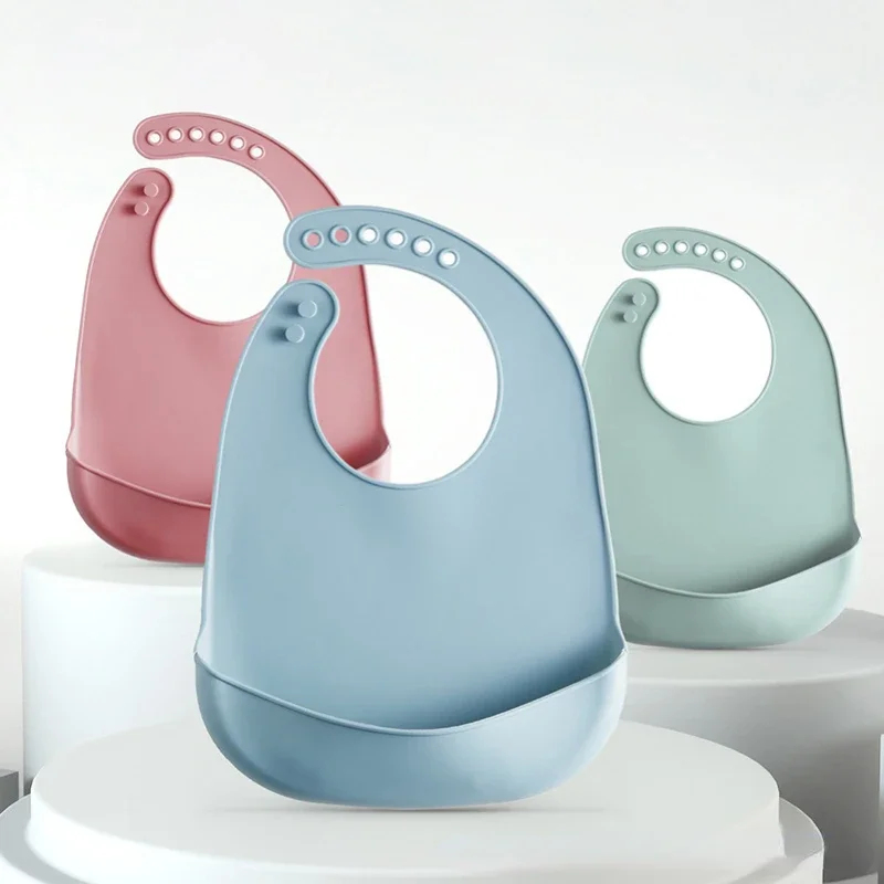 1-4 قطع مريلة أطفال قابلة للتع - مراجعة Waterproof Baby Bibs Silicone وسعره