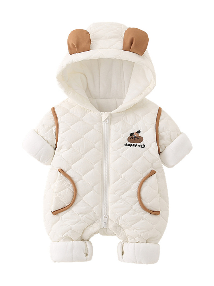 ملابس أطفال قطنية دافئة مع غطا - مراجعة Cotton Baby Onesies Zipper وسعره