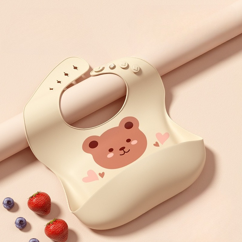 مرايل أطفال مقاومة للماء من ال - مراجعة Waterproof Baby Bibs Silicone وسعره