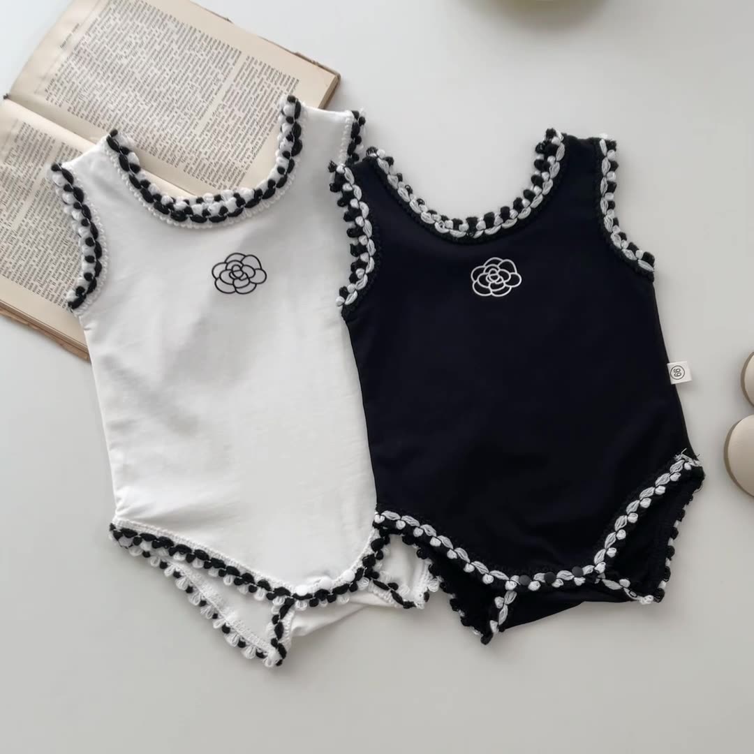 الرضع طفلة الصبي القطن الكتان  - مراجعة Baby Summer Linen Sleeveless Jumpsuit وسعره