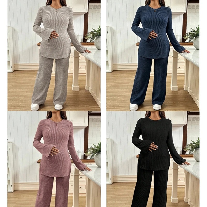 بدلة حمل محبوكة بأكمام طويلة و - مراجعة Maternity Wear وسعره