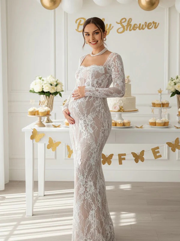 فستان دانتيل للأمهات لالتقاط ا - مراجعة Maternity Wear وسعره