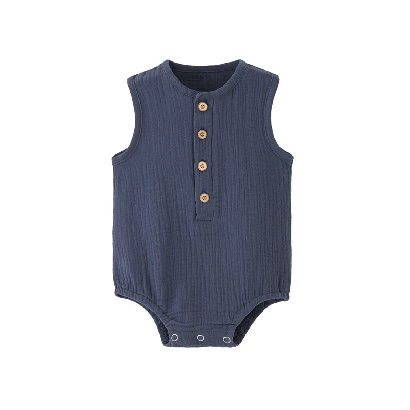بدلة صيفية للأطفال حديثي الولا - مراجعة Baby Summer Linen Sleeveless Jumpsuit وسعره