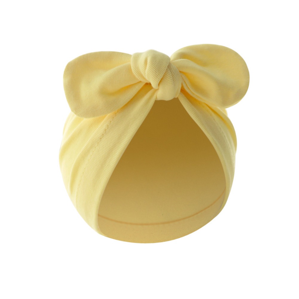لطيف زهرة عقدة قبعة القطن لينة - مراجعة Infant Beanie Hat With Ears وسعره