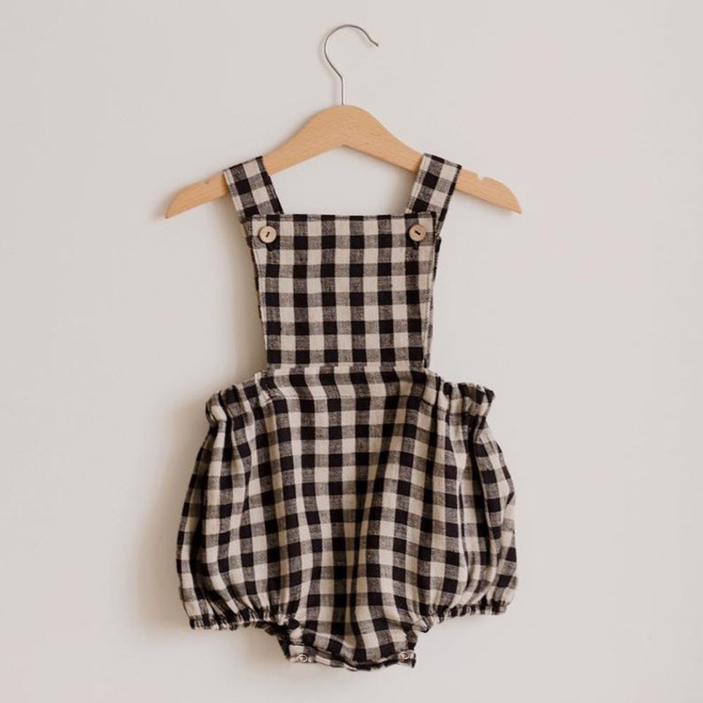 الوليد بيبي بوي فتاة رومبير ل  - مراجعة Baby Summer Linen Sleeveless Jumpsuit وسعره
