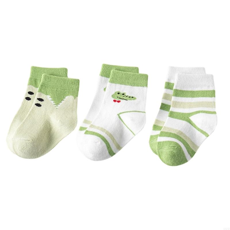 3 أزواج من جوارب الأطفال الرضع - مراجعة Unisex Baby Socks Non Slip وسعره